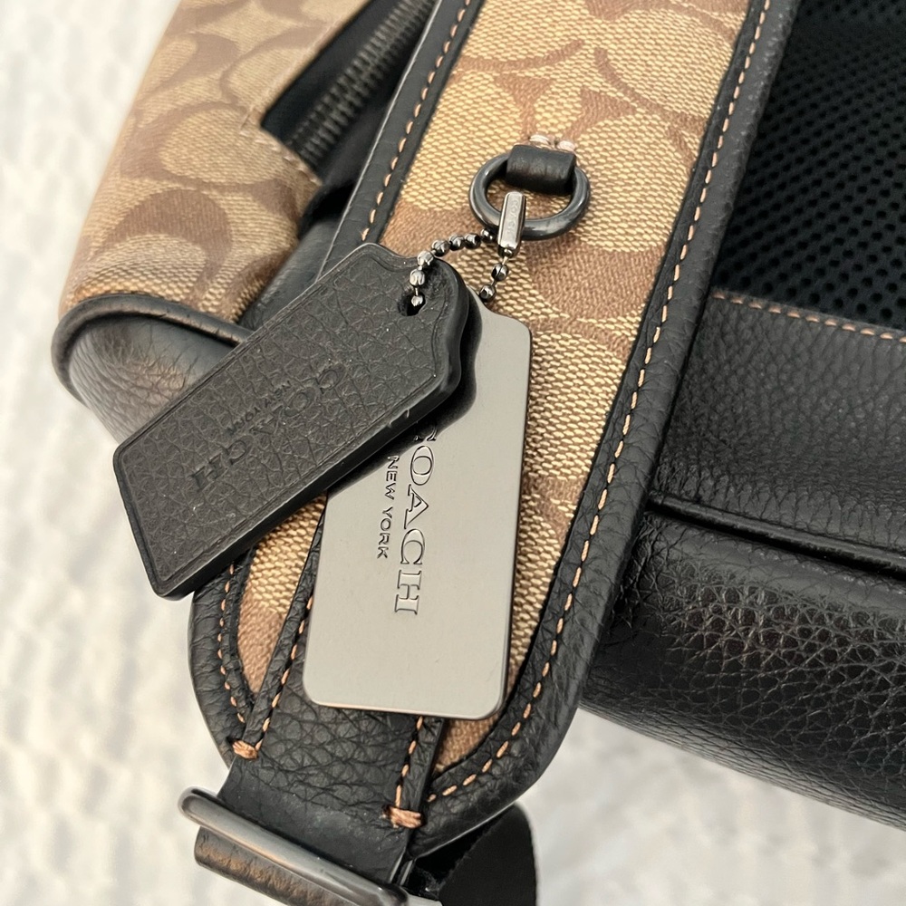 Coach Sullivan Backpack In Blocked Signature Canvas - Picture 4 of 10